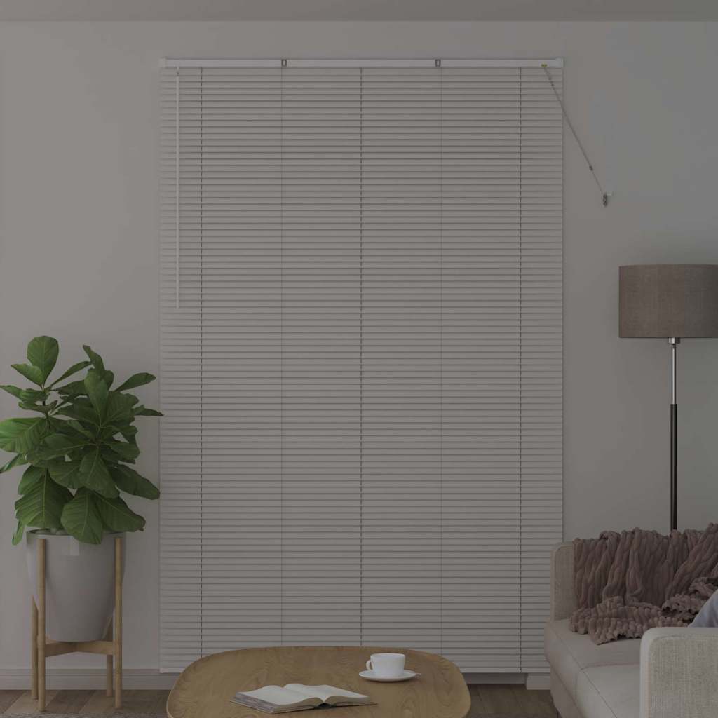 Tenda Veneziana Bianco 220 x 145 cm 25 mm Alluminio