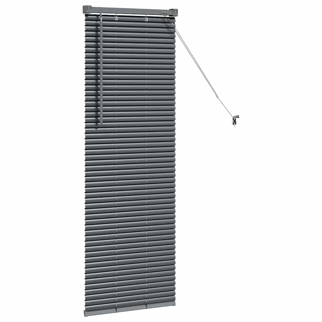 Tenda Veneziana Grigio Scuro 130 x 40 cm 25 mm Alluminio