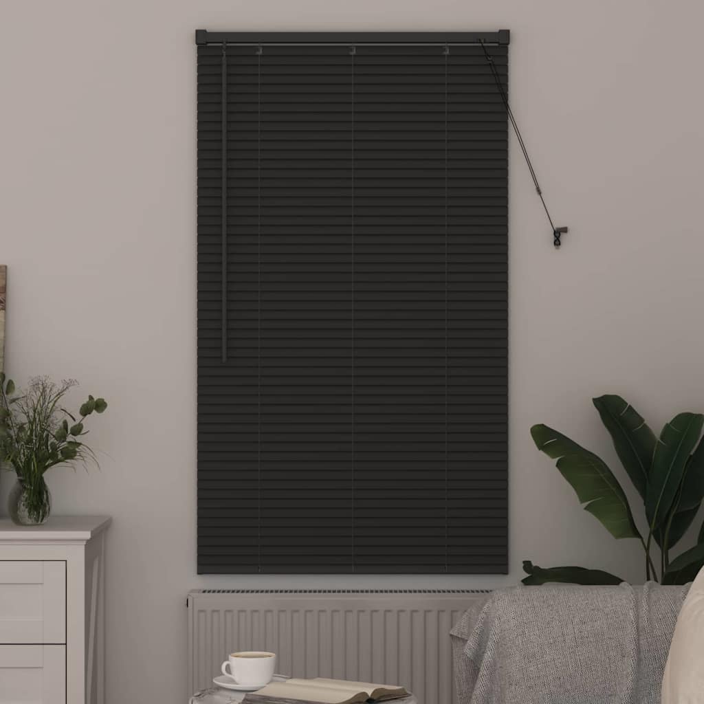 Tenda Veneziana Grigio Scuro 130 x 70 cm 25 mm Alluminio