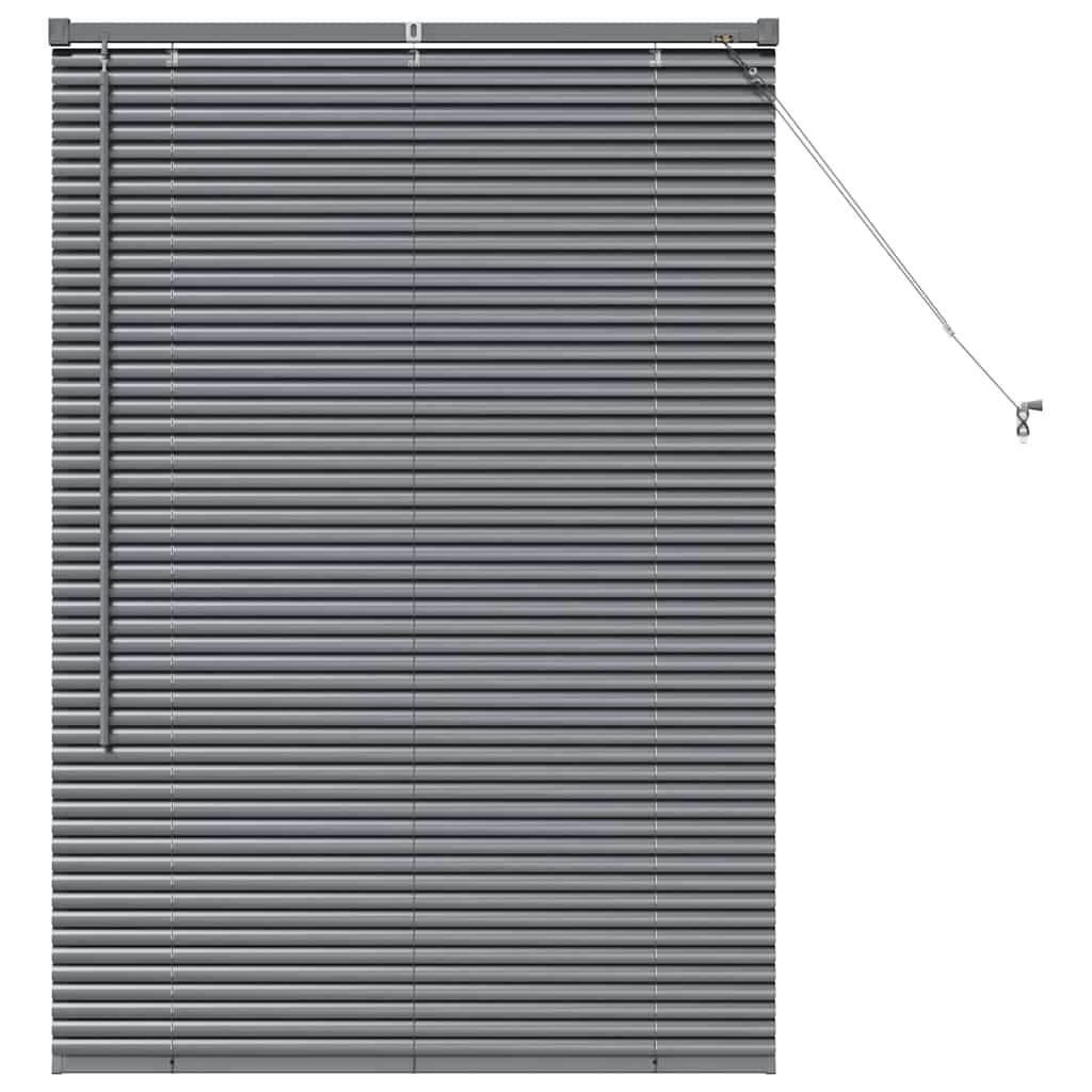 Tenda Veneziana Grigio Scuro 130 x 95 cm 25 mm Alluminio