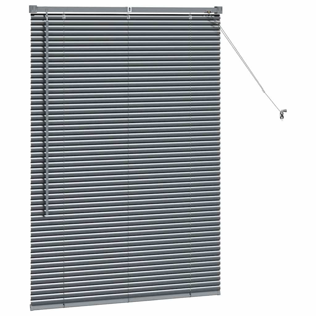 Tenda Veneziana Grigio Scuro 130 x 95 cm 25 mm Alluminio