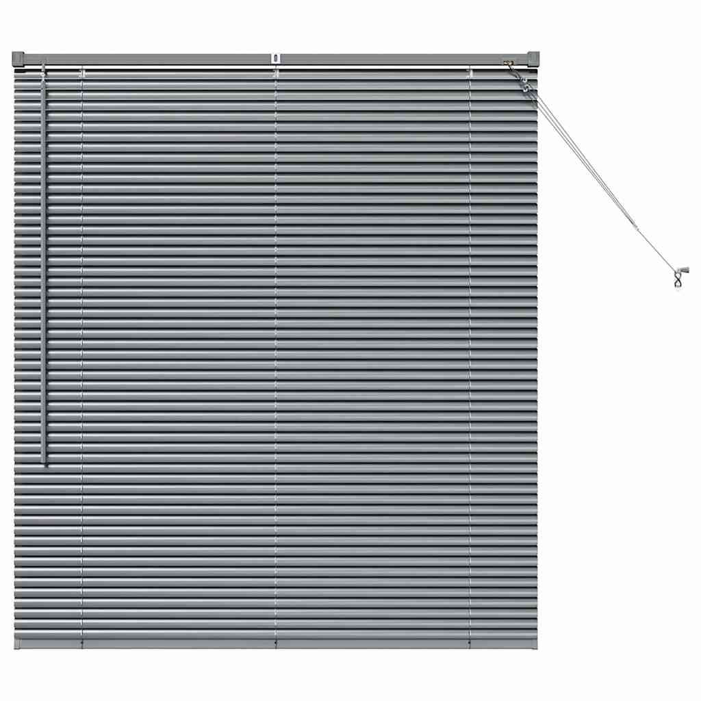 Tenda Veneziana Grigio Scuro 130 x 110 cm 25 mm Alluminio