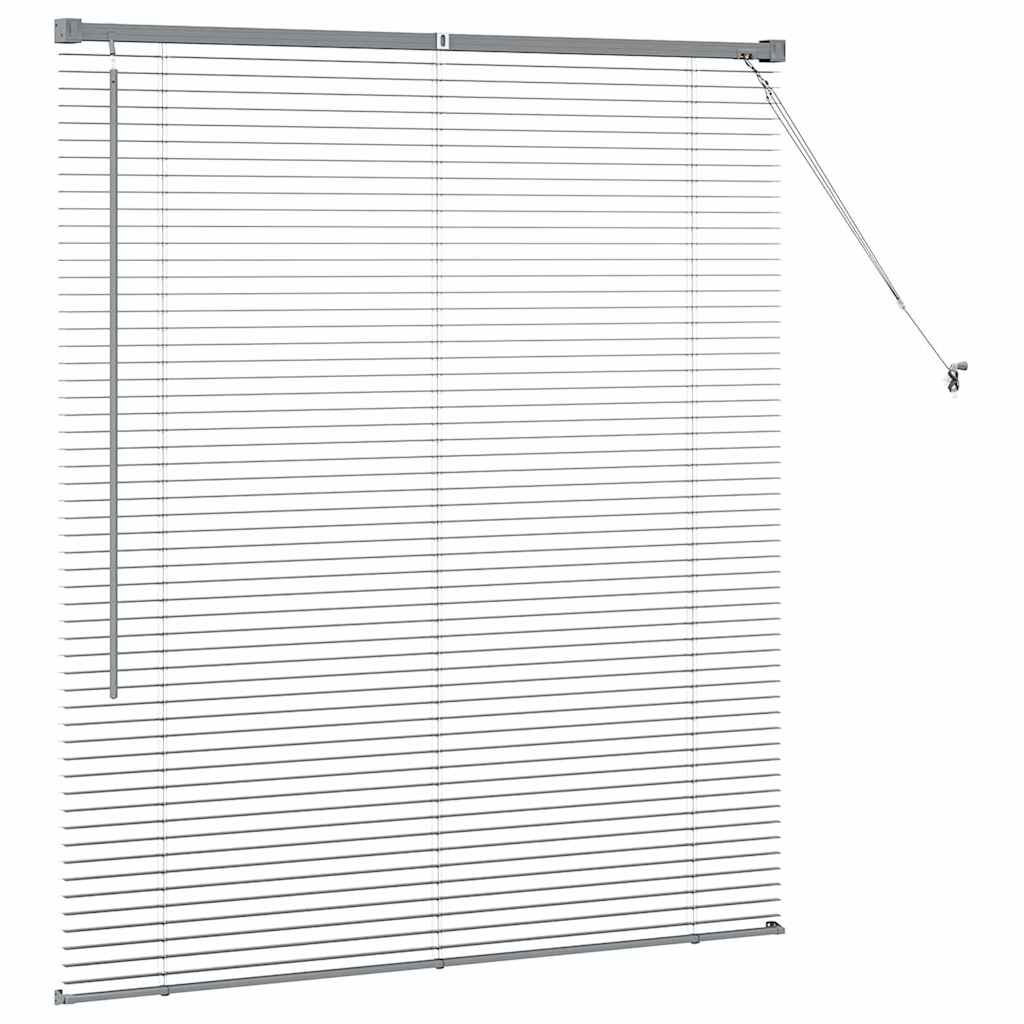 Tenda Veneziana Grigio Scuro 130 x 115 cm 25 mm Alluminio
