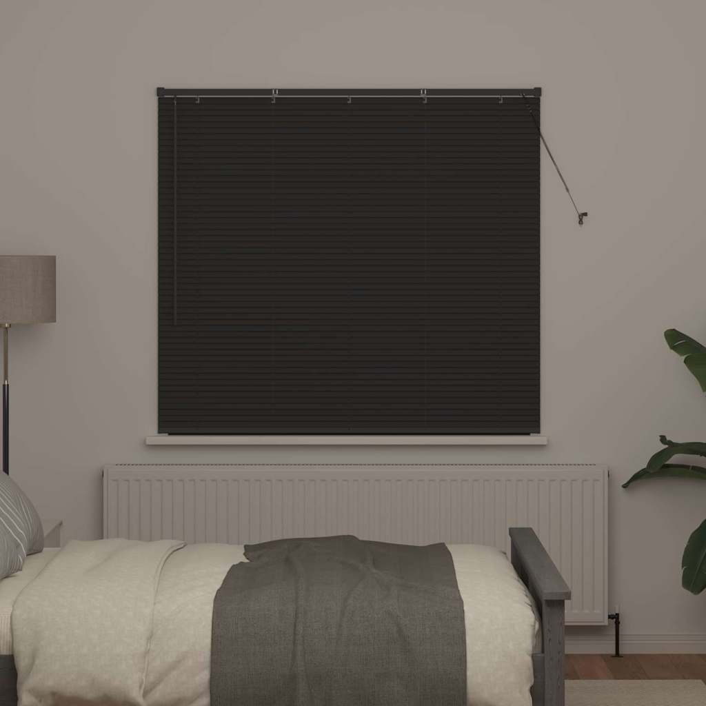 Tenda Veneziana Grigio Scuro 130 x 145 cm 25 mm Alluminio
