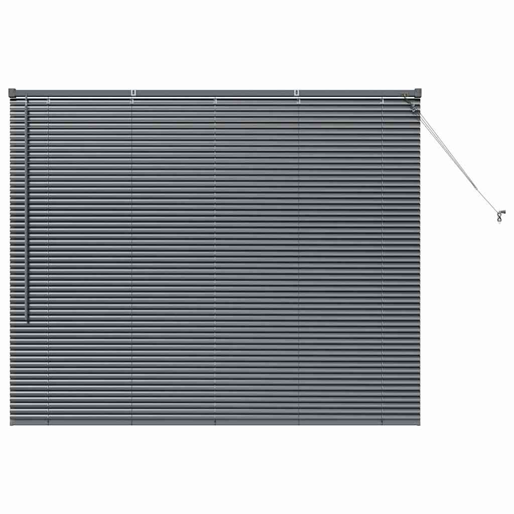 Tenda Veneziana Grigio Scuro 130 x 155 cm 25 mm Alluminio