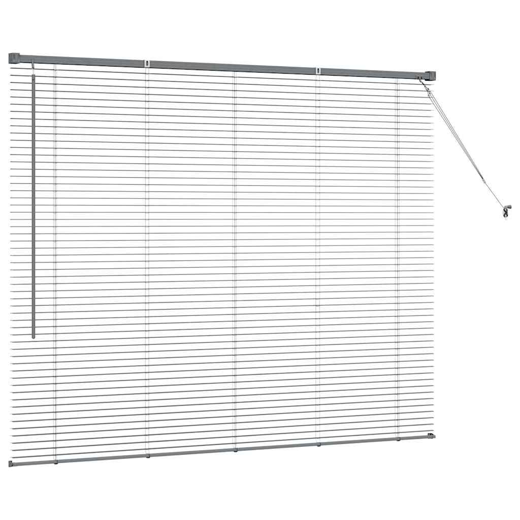 Tenda Veneziana Grigio Scuro 130 x 155 cm 25 mm Alluminio