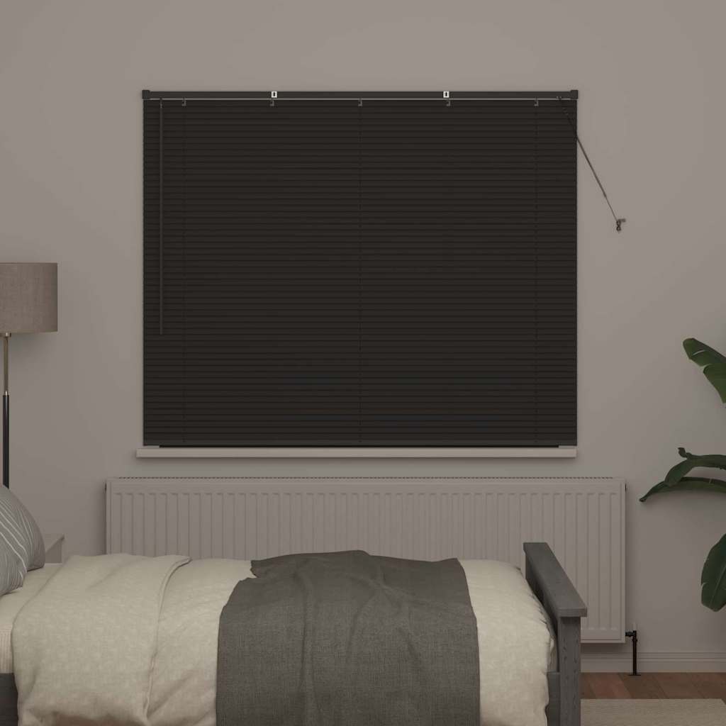 Tenda Veneziana Grigio Scuro 130 x 160 cm 25 mm Alluminio