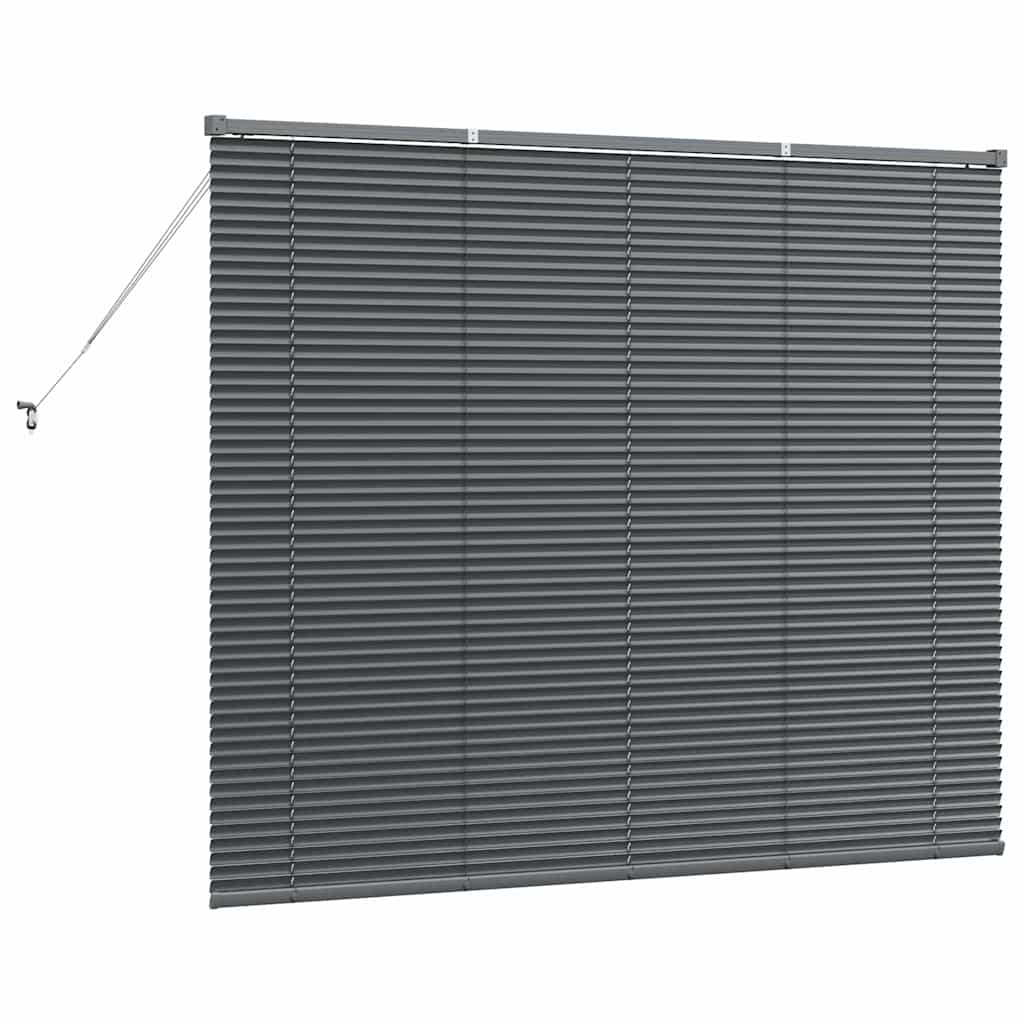 Tenda Veneziana Grigio Scuro 130 x 160 cm 25 mm Alluminio
