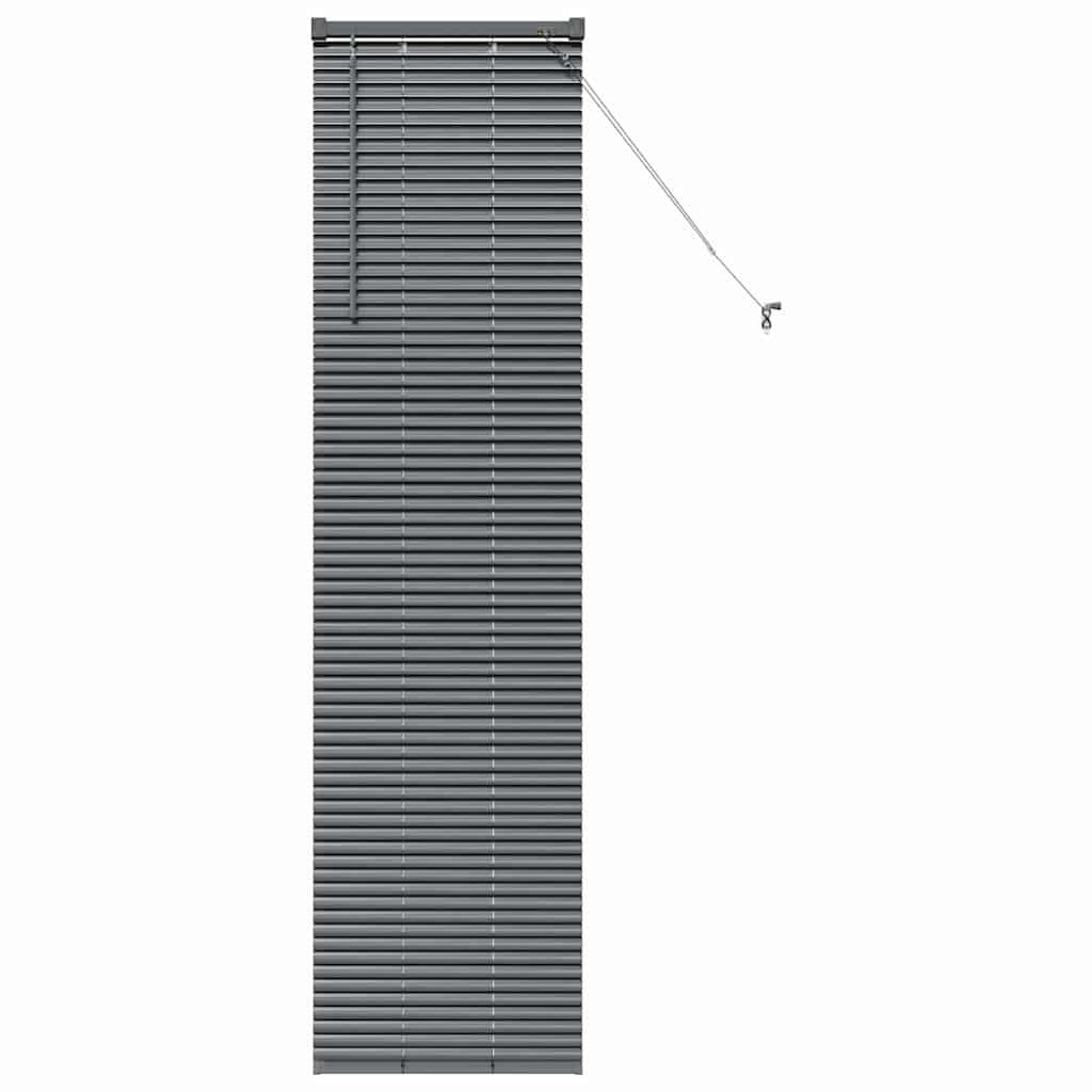 Tenda Veneziana Grigio Scuro 175 x 45 cm 25 mm Alluminio