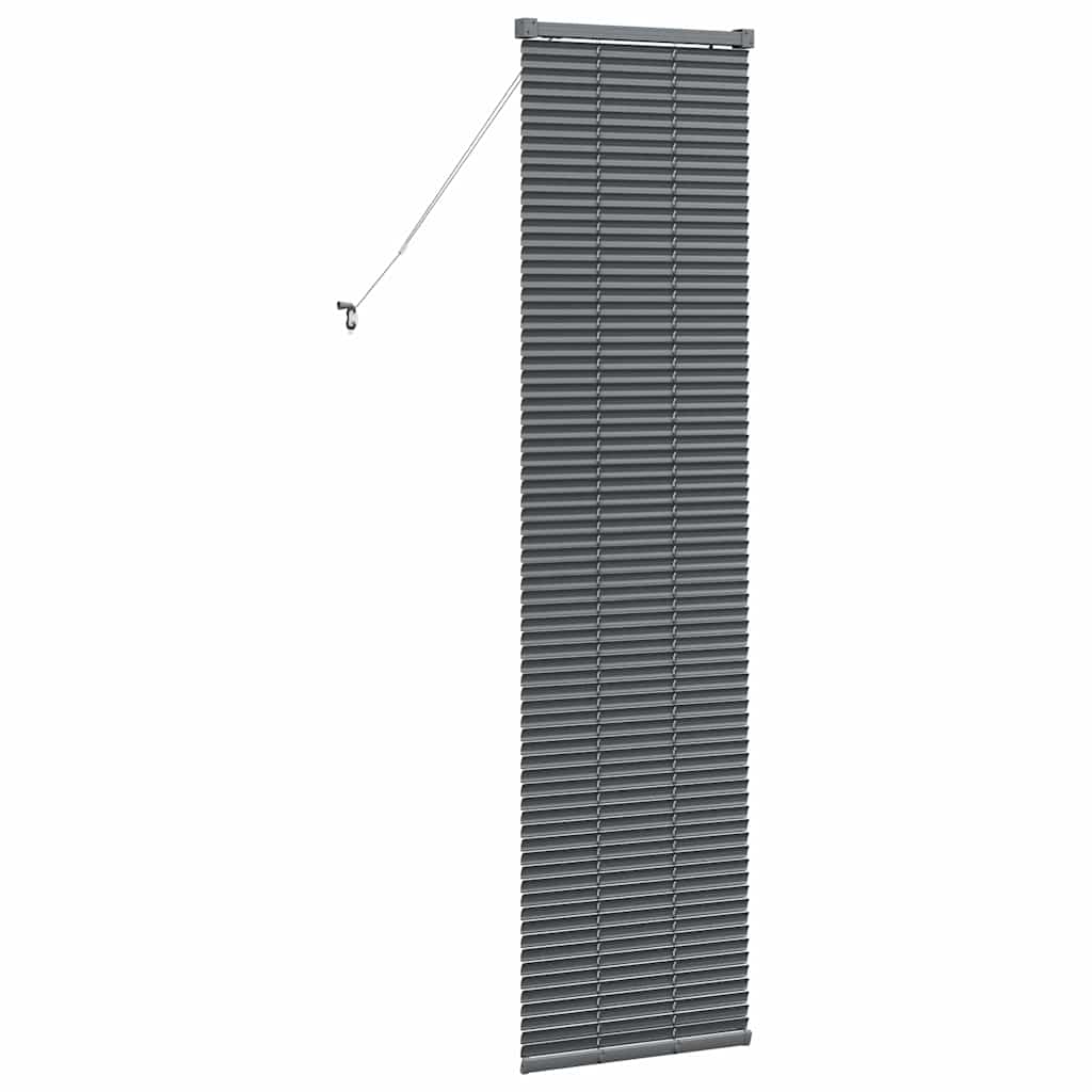 Tenda Veneziana Grigio Scuro 175 x 45 cm 25 mm Alluminio