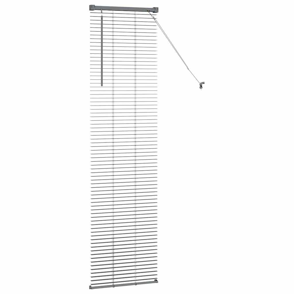 Tenda Veneziana Grigio Scuro 175 x 50 cm 25 mm Alluminio
