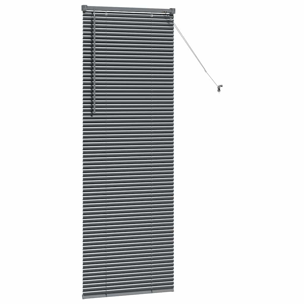 Tenda Veneziana Grigio Scuro 175 x 55 cm 25 mm Alluminio