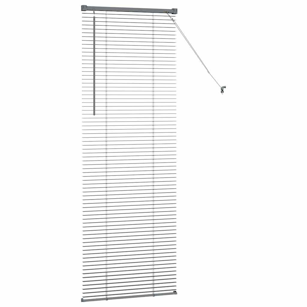 Tenda Veneziana Grigio Scuro 175 x 65 cm 25 mm Alluminio
