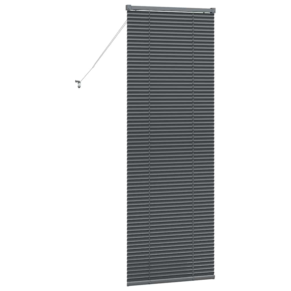 Tenda Veneziana Grigio Scuro 175 x 65 cm 25 mm Alluminio