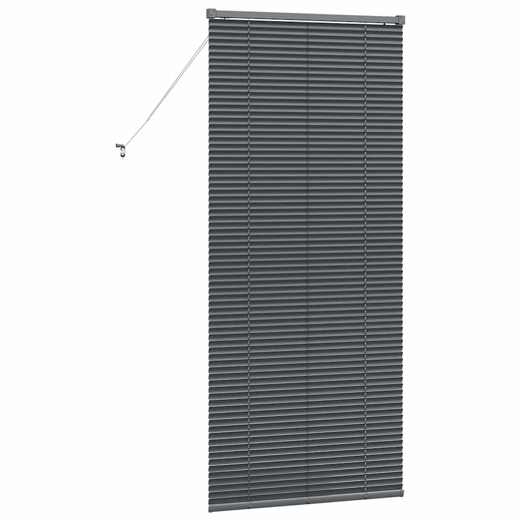 Tenda Veneziana Grigio Scuro 175 x 75 cm 25 mm Alluminio