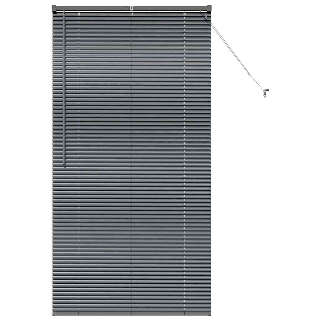Tenda Veneziana Grigio Scuro 175 x 95 cm 25 mm Alluminio