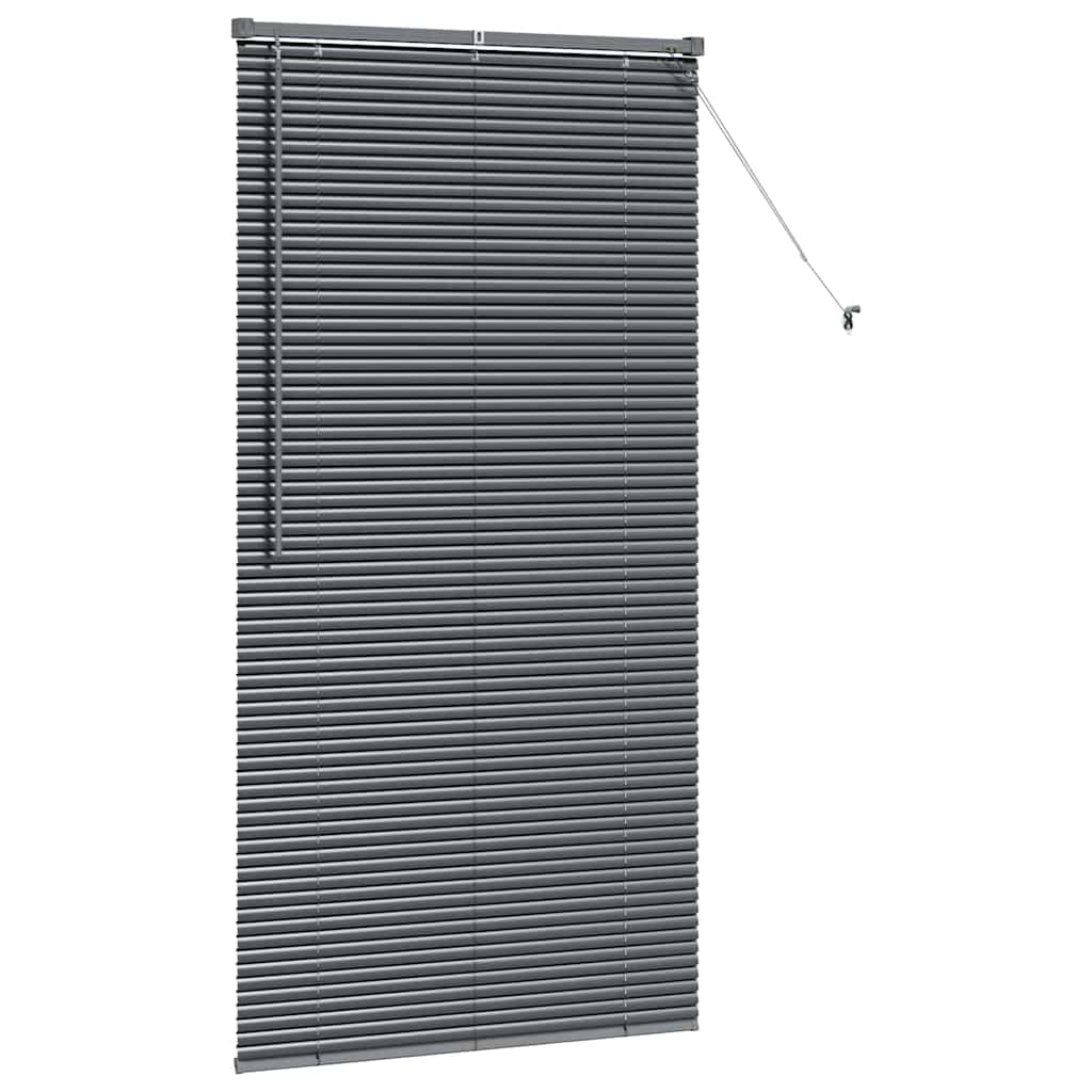 Tenda Veneziana Grigio Scuro 175 x 95 cm 25 mm Alluminio