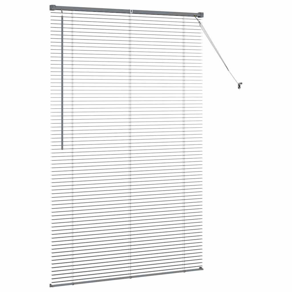 Tenda Veneziana Grigio Scuro 175 x 120 cm 25 mm Alluminio