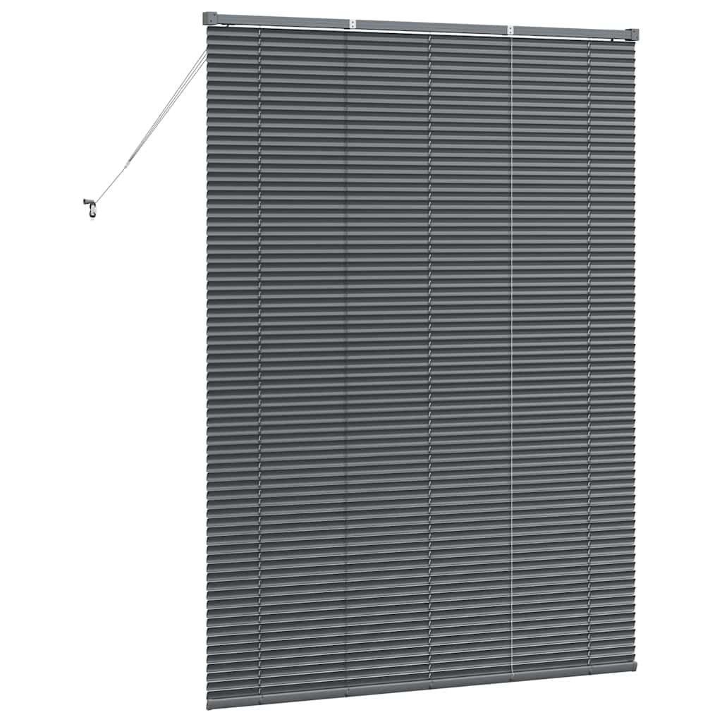 Tenda Veneziana Grigio Scuro 175 x 125 cm 25 mm Alluminio