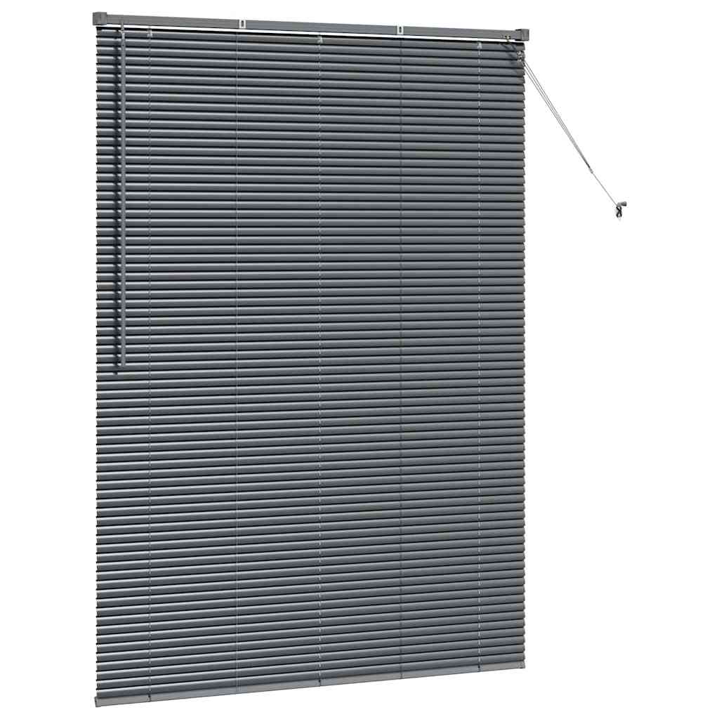 Tenda Veneziana Grigio Scuro 175 x 135 cm 25 mm Alluminio