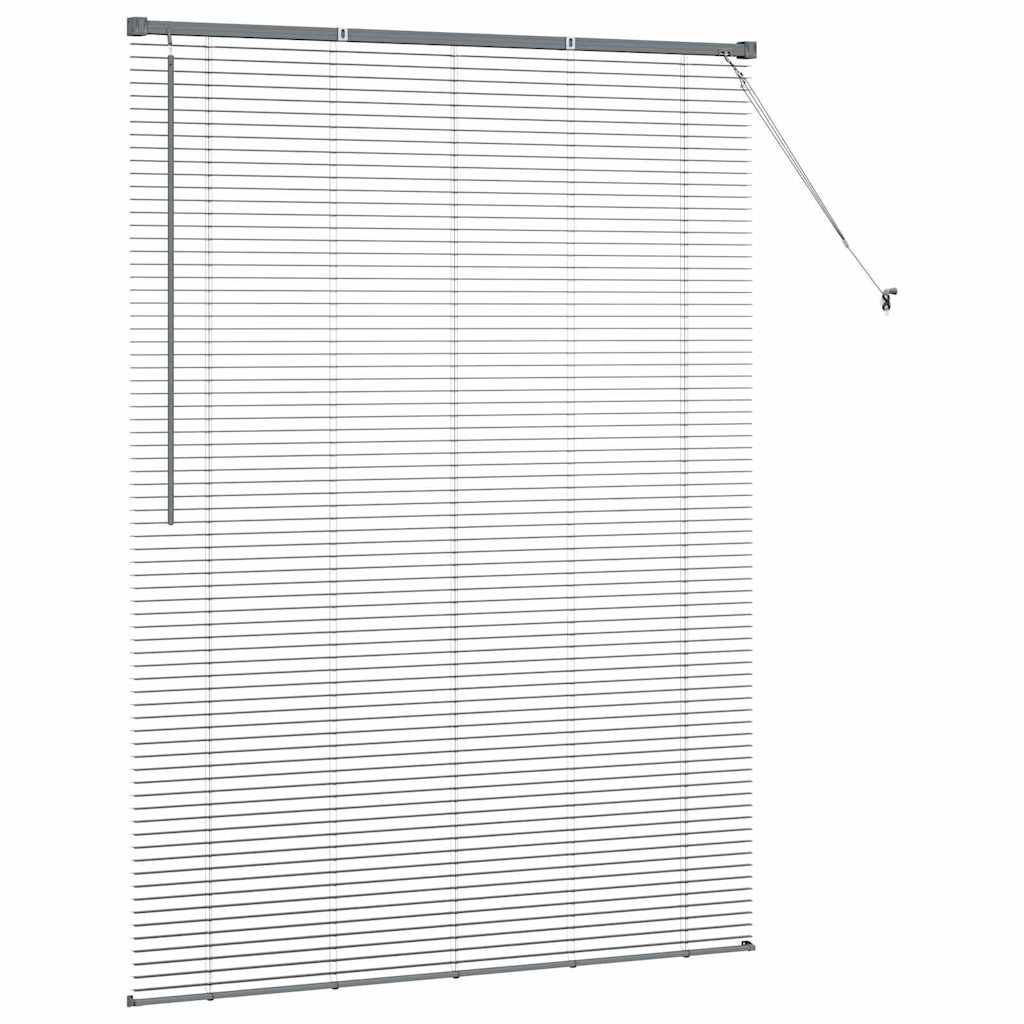 Tenda Veneziana Grigio Scuro 175 x 135 cm 25 mm Alluminio