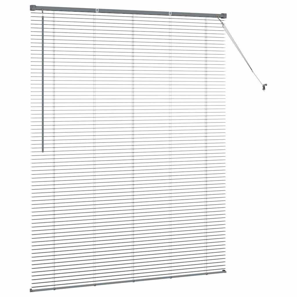 Tenda Veneziana Grigio Scuro 175 x 140 cm 25 mm Alluminio
