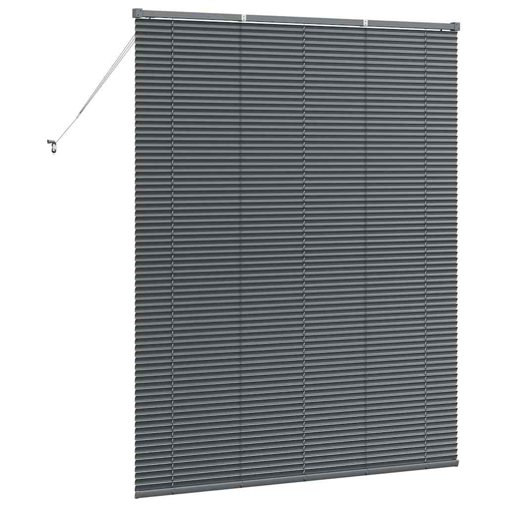 Tenda Veneziana Grigio Scuro 175 x 140 cm 25 mm Alluminio