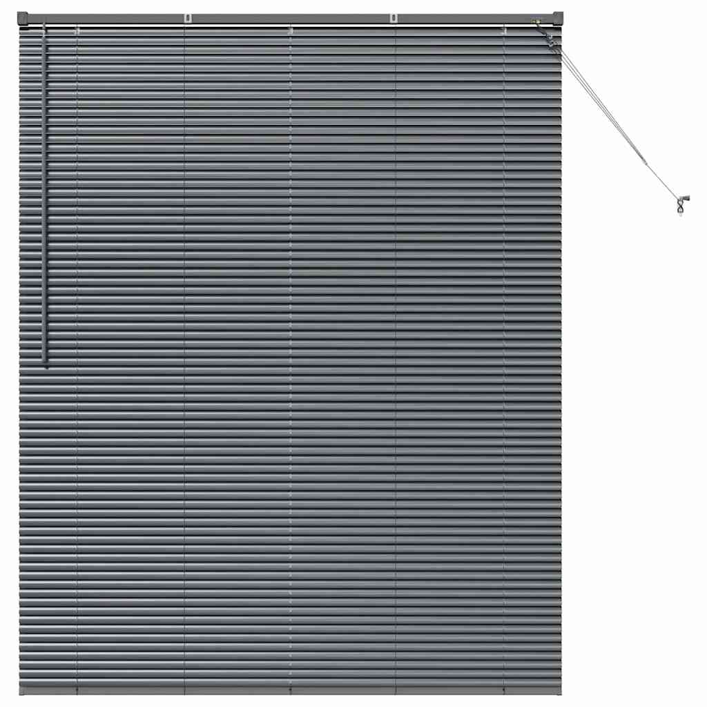 Tenda Veneziana Grigio Scuro 175 x 145 cm 25 mm Alluminio