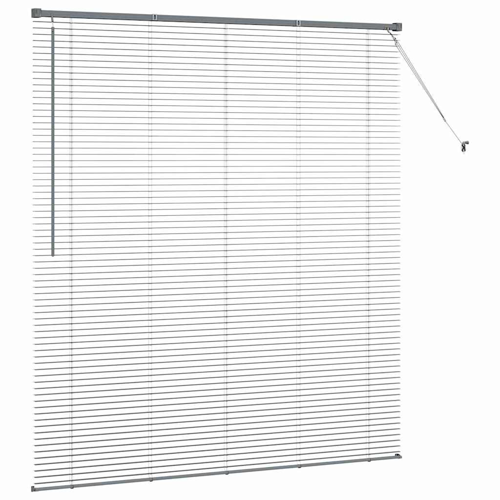 Tenda Veneziana Grigio Scuro 175 x 155 cm 25 mm Alluminio
