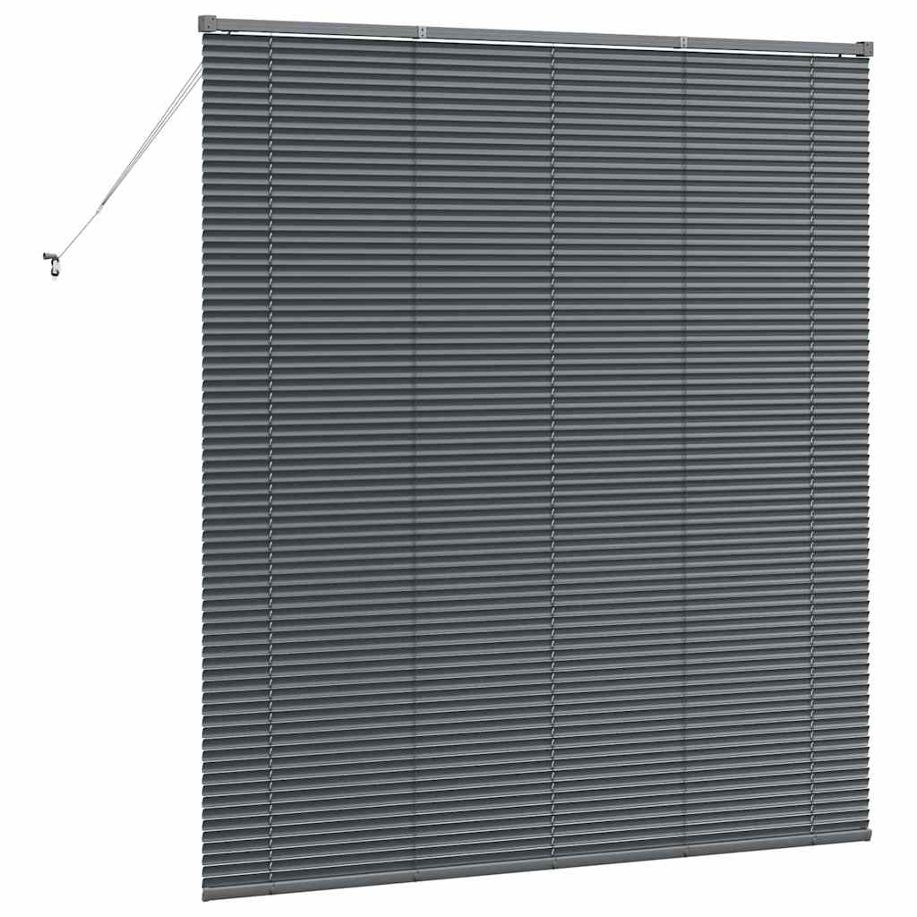 Tenda Veneziana Grigio Scuro 175 x 160 cm 25 mm Alluminio
