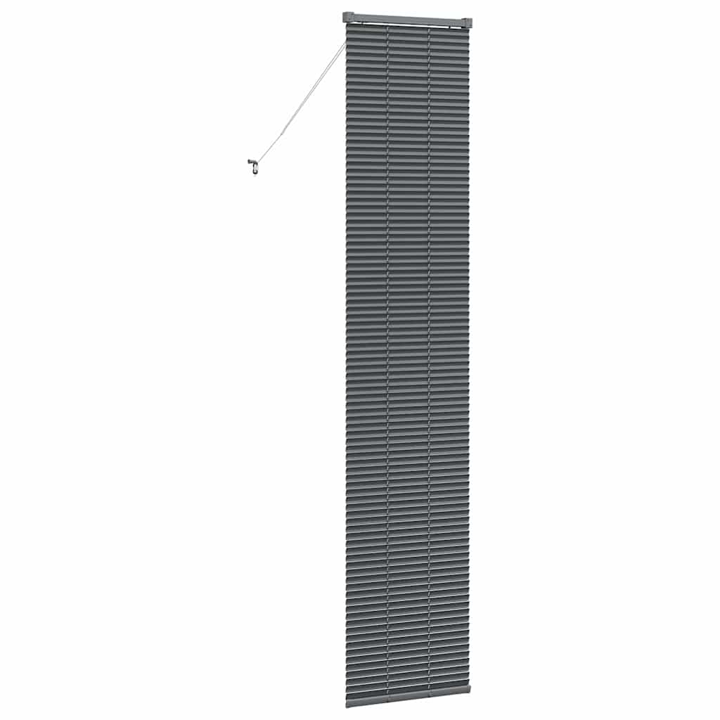 Tenda Veneziana Grigio Scuro 220 x 45 cm 25 mm Alluminio