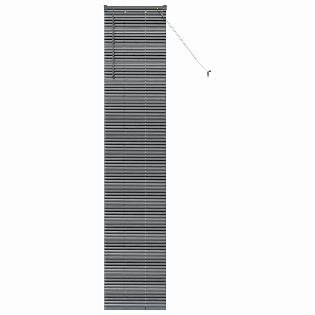 Tenda Veneziana Grigio Scuro 220 x 50 cm 25 mm Alluminio