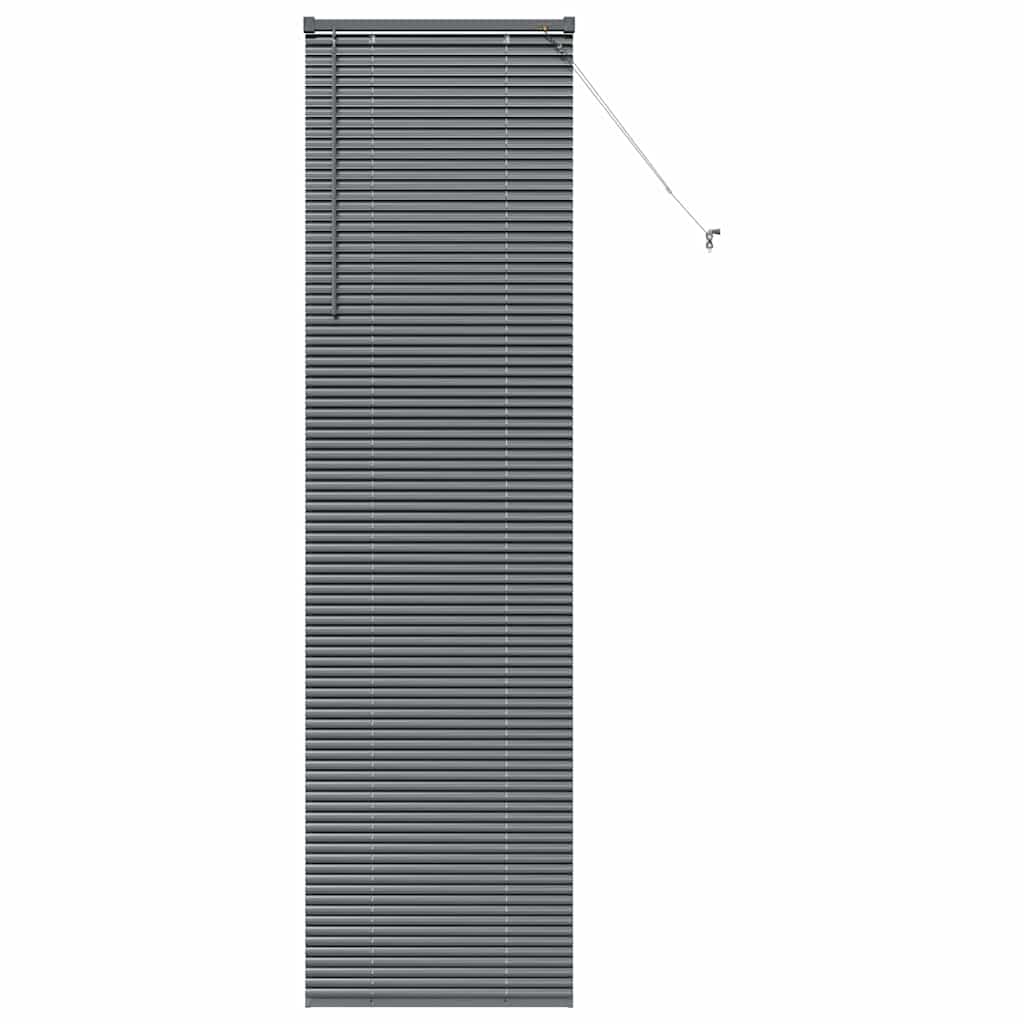Tenda Veneziana Grigio Scuro 220 x 55 cm 25 mm Alluminio