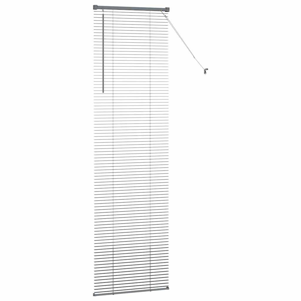 Tenda Veneziana Grigio Scuro 220 x 55 cm 25 mm Alluminio