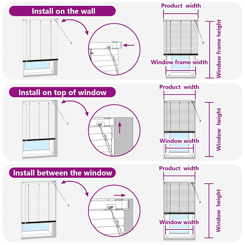 Tenda Veneziana Grigio Scuro 220 x 70 cm 25 mm Alluminio