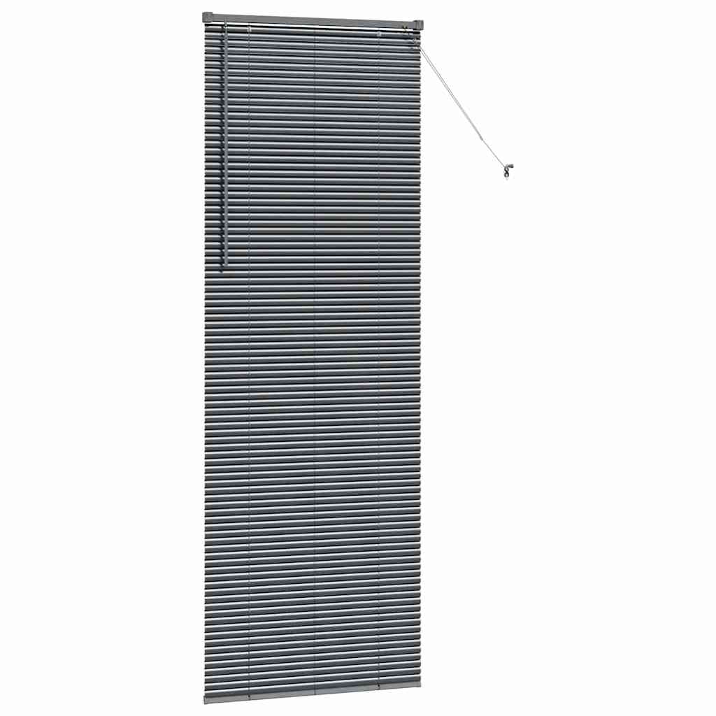 Tenda Veneziana Grigio Scuro 220 x 70 cm 25 mm Alluminio