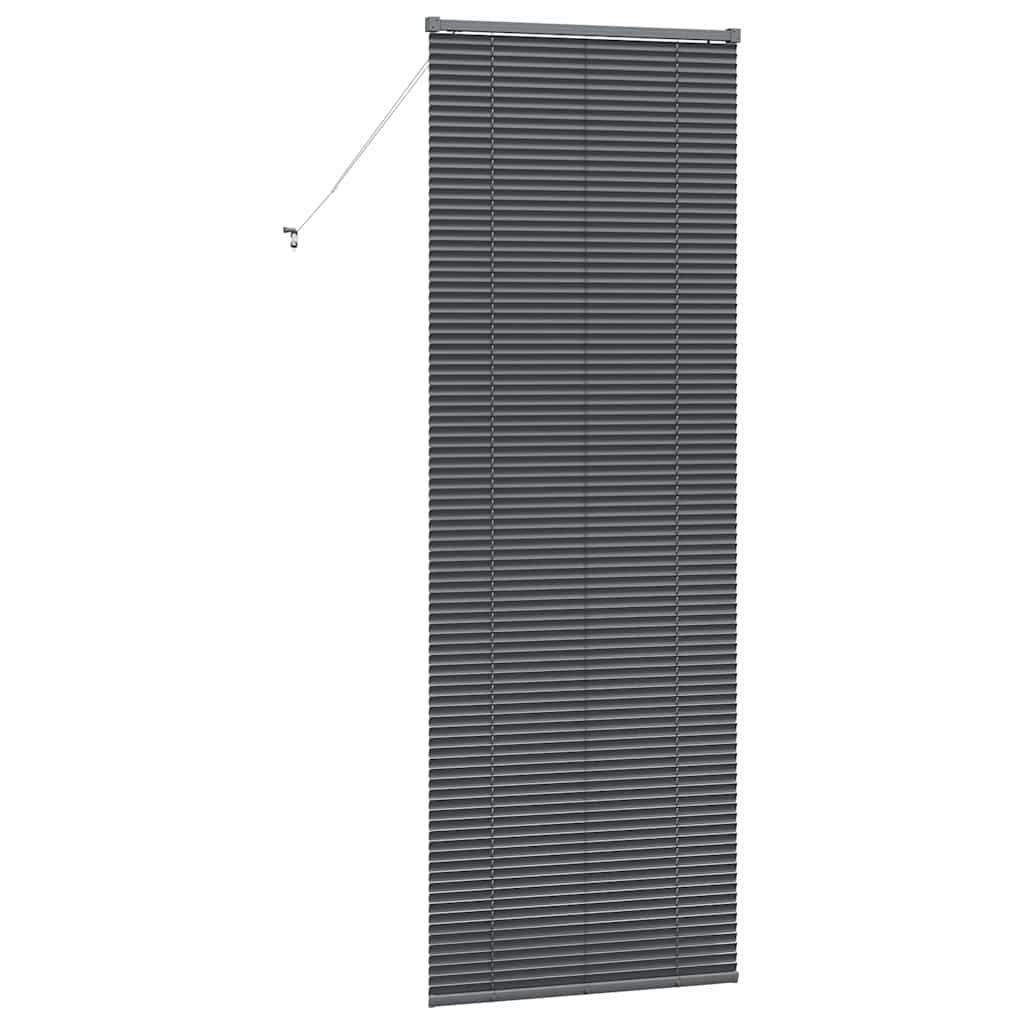 Tenda Veneziana Grigio Scuro 220 x 75 cm 25 mm Alluminio
