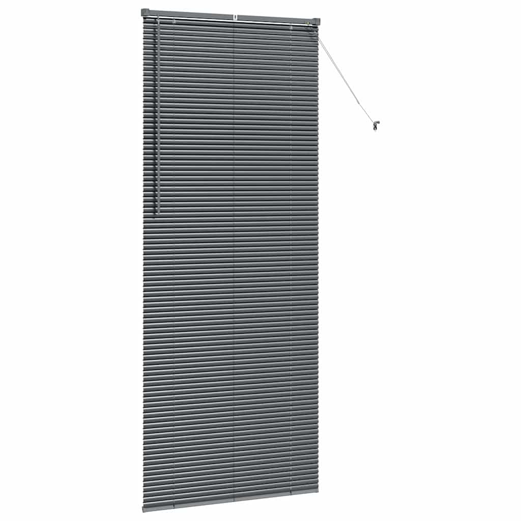Tenda Veneziana Grigio Scuro 220 x 85 cm 25 mm Alluminio