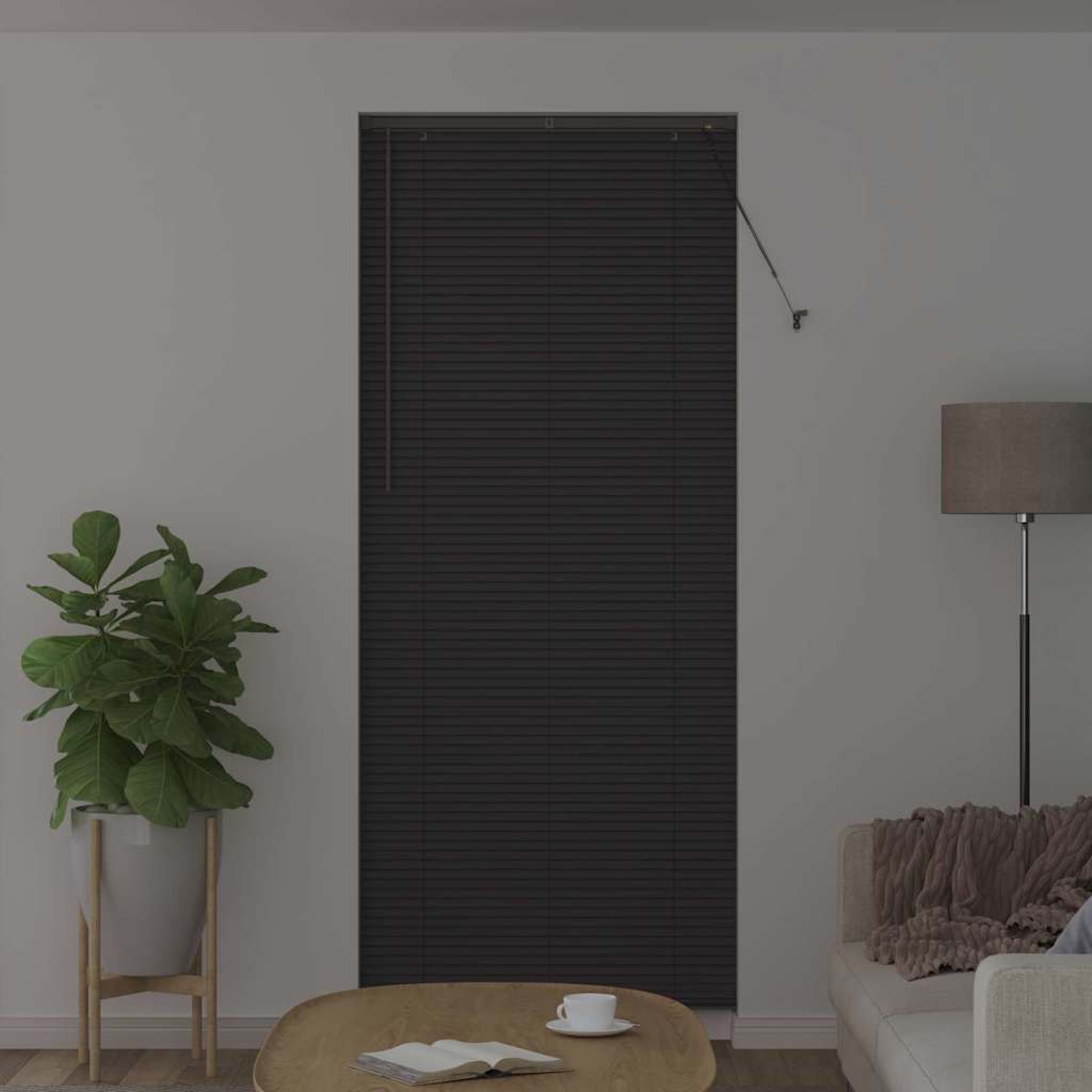 Tenda Veneziana Grigio Scuro 220 x 95 cm 25 mm Alluminio