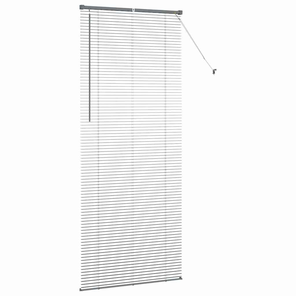Tenda Veneziana Grigio Scuro 220 x 95 cm 25 mm Alluminio