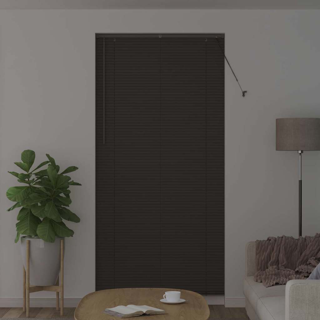 Tenda Veneziana Grigio Scuro 220 x 100 cm 25 mm Alluminio