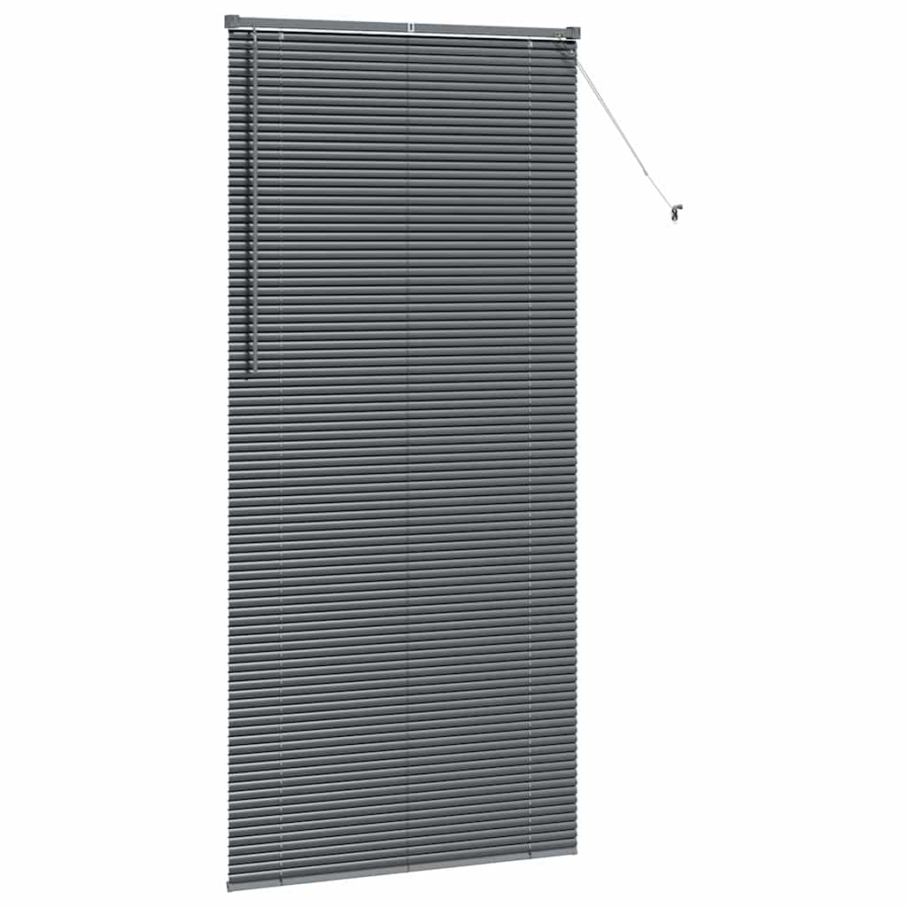 Tenda Veneziana Grigio Scuro 220 x 100 cm 25 mm Alluminio