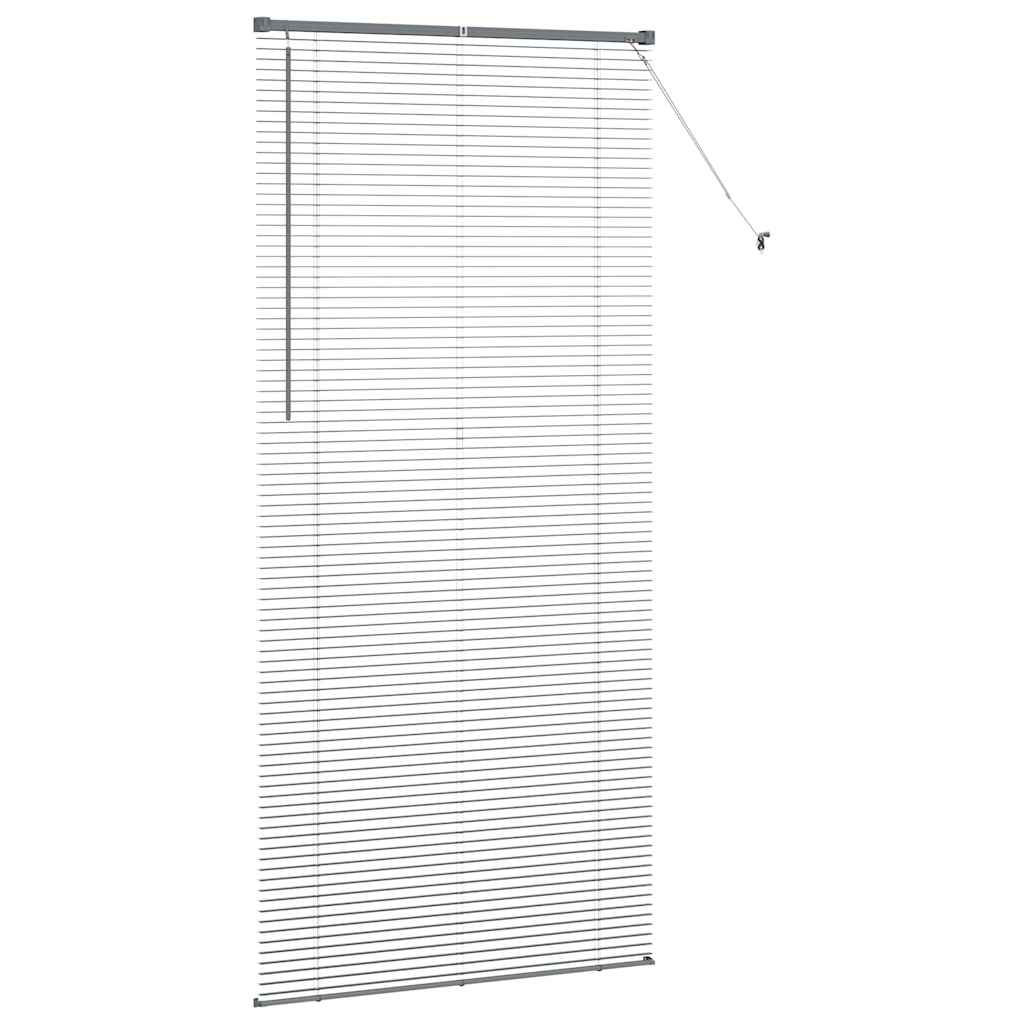 Tenda Veneziana Grigio Scuro 220 x 100 cm 25 mm Alluminio