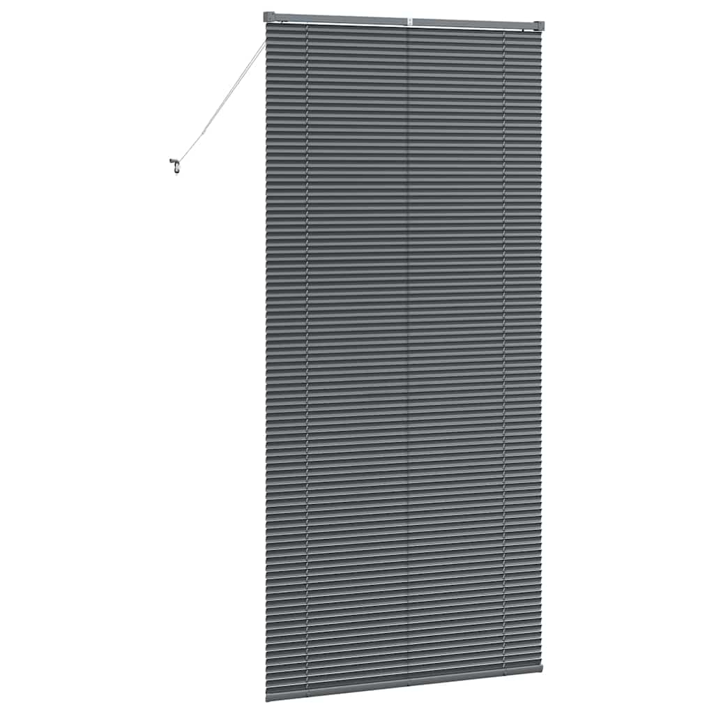 Tenda Veneziana Grigio Scuro 220 x 100 cm 25 mm Alluminio