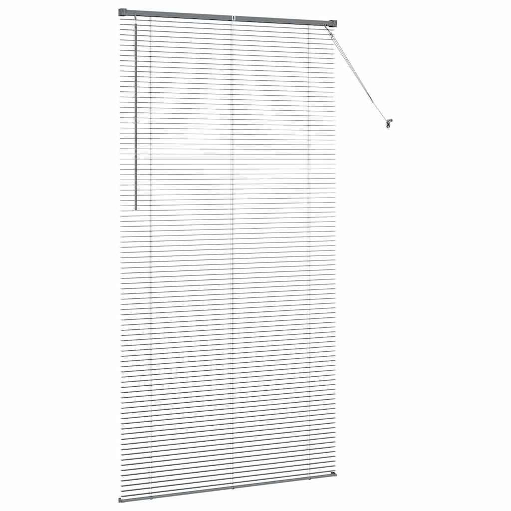 Tenda Veneziana Grigio Scuro 220 x 110 cm 25 mm Alluminio