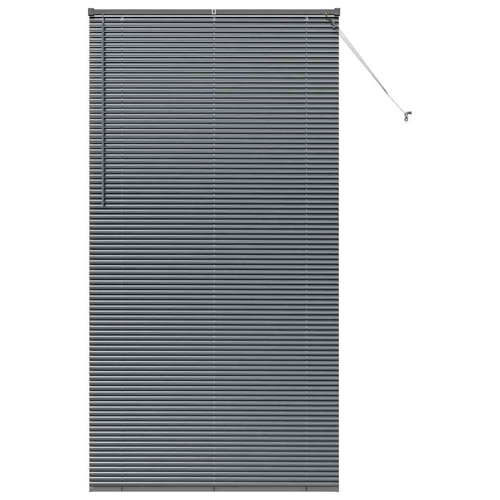 Tenda Veneziana Grigio Scuro 220 x 120 cm 25 mm Alluminio