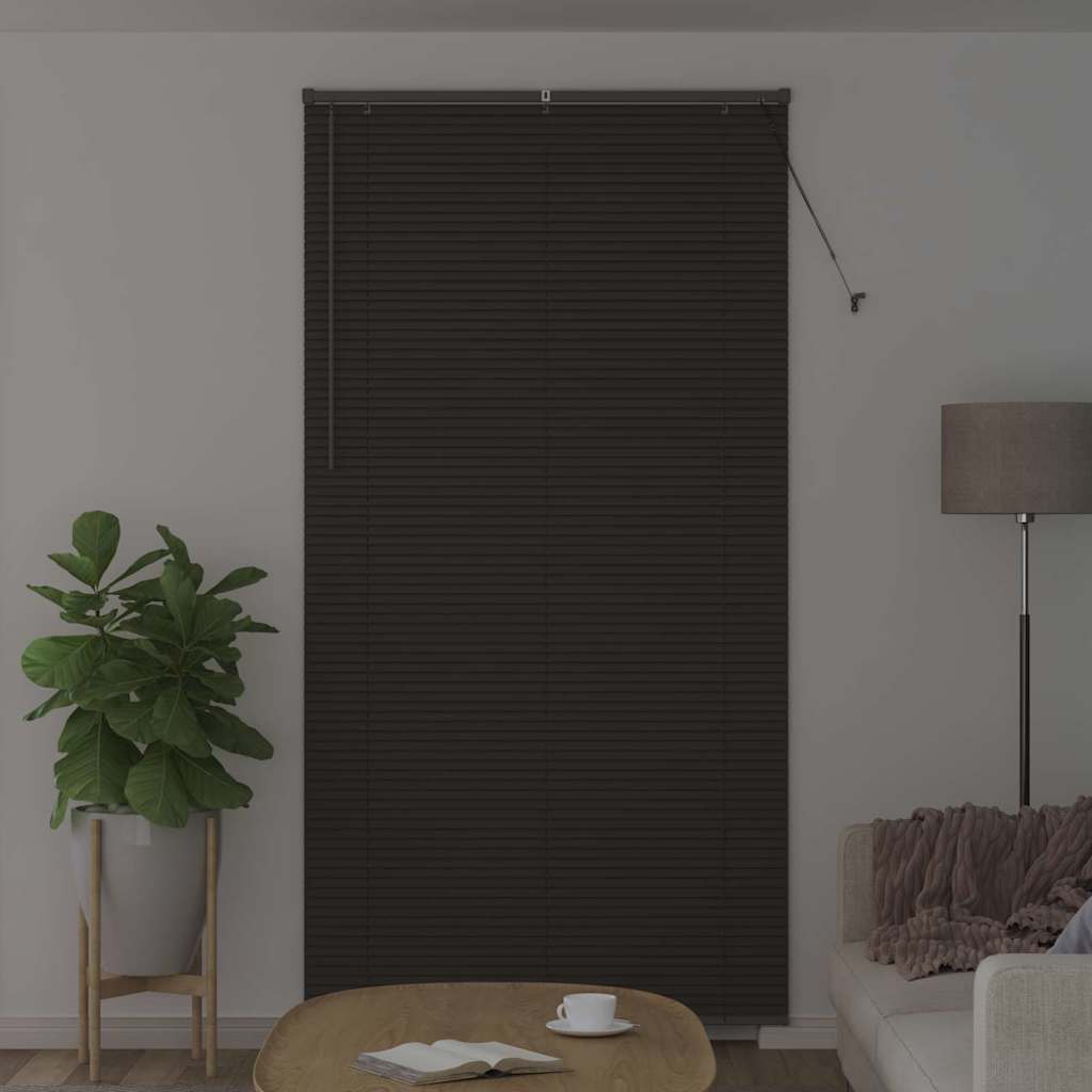 Tenda Veneziana Grigio Scuro 220 x 120 cm 25 mm Alluminio