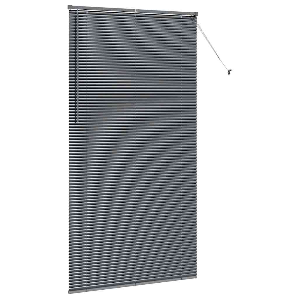 Tenda Veneziana Grigio Scuro 220 x 120 cm 25 mm Alluminio