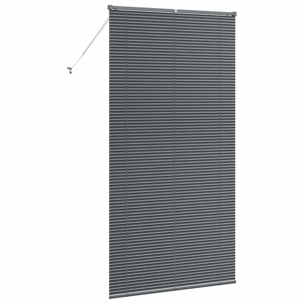 Tenda Veneziana Grigio Scuro 220 x 120 cm 25 mm Alluminio