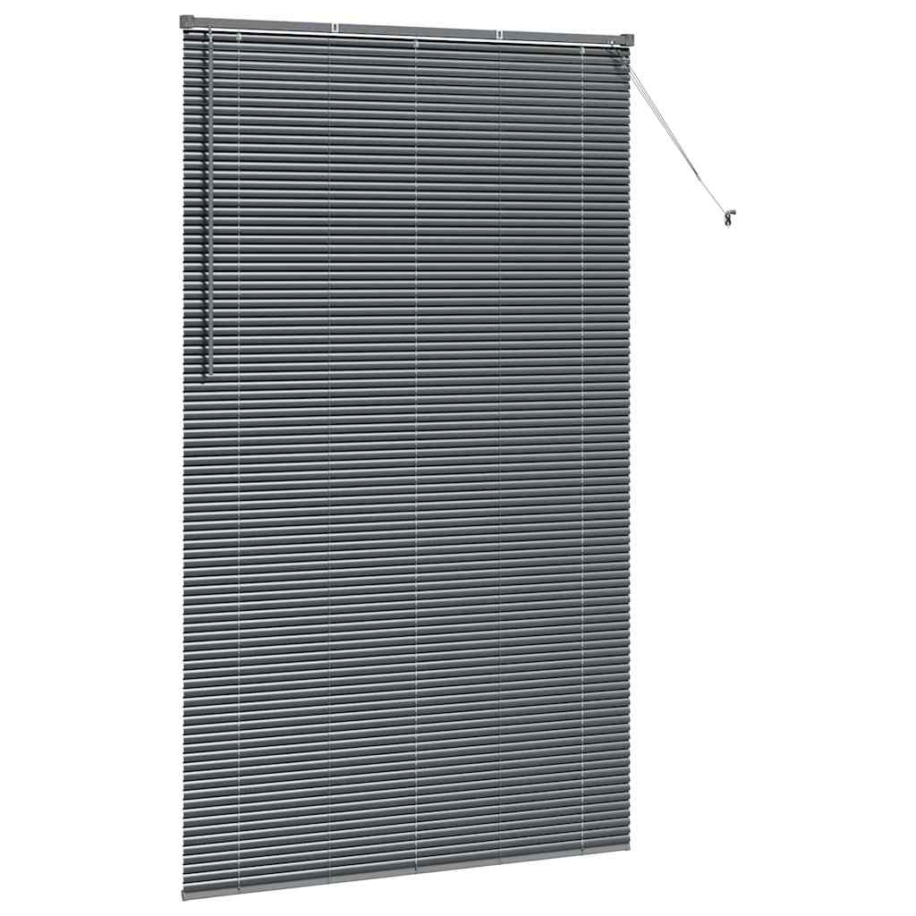 Tenda Veneziana Grigio Scuro 220 x 135 cm 25 mm Alluminio